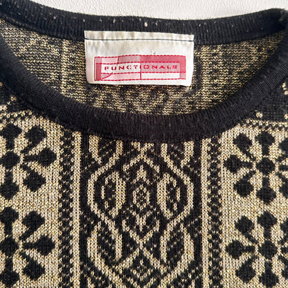 Vintage Functionals, Gold & Black Sweater