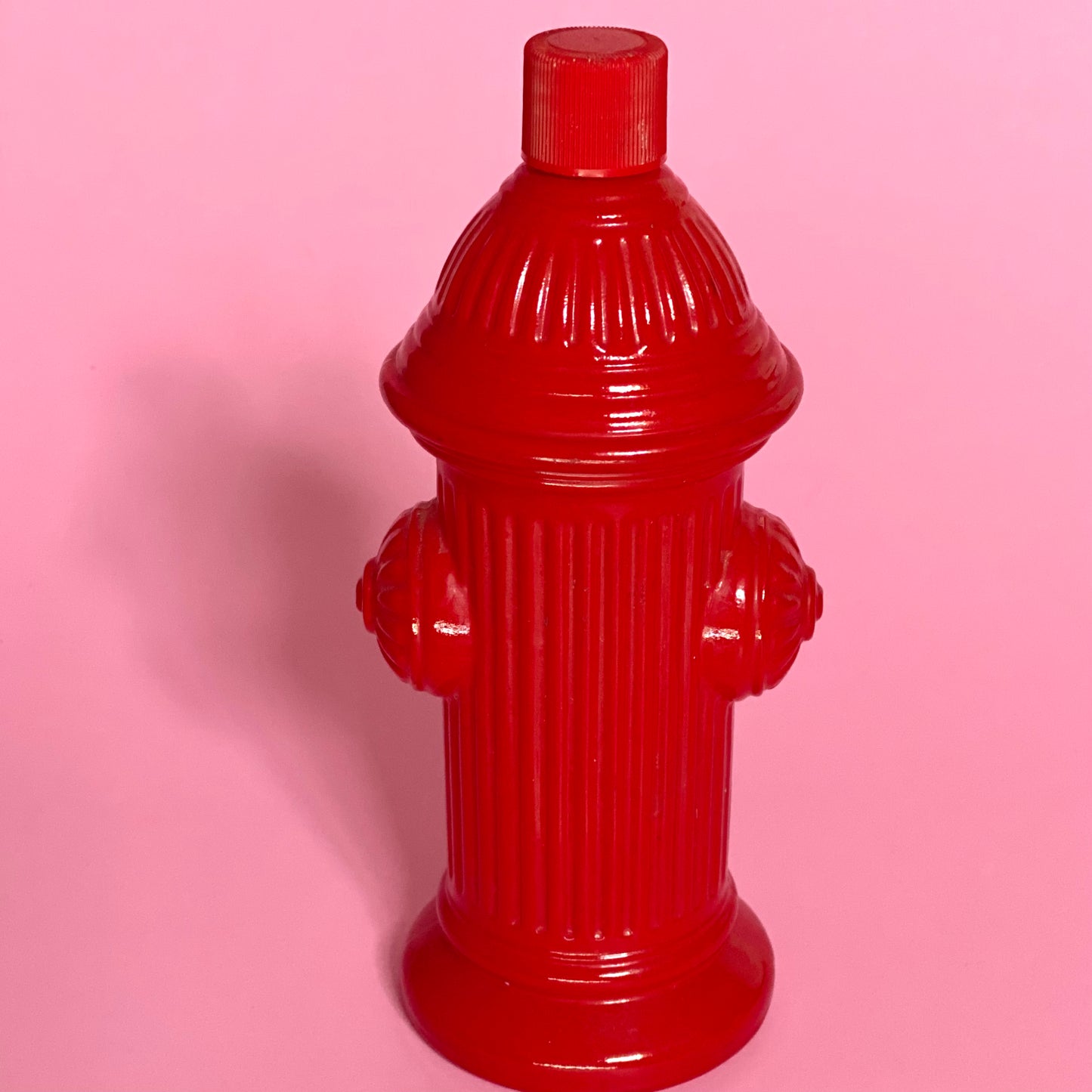 Vintage Avon 1970's Fire Hydrant Red Glass EMPTY Bottle