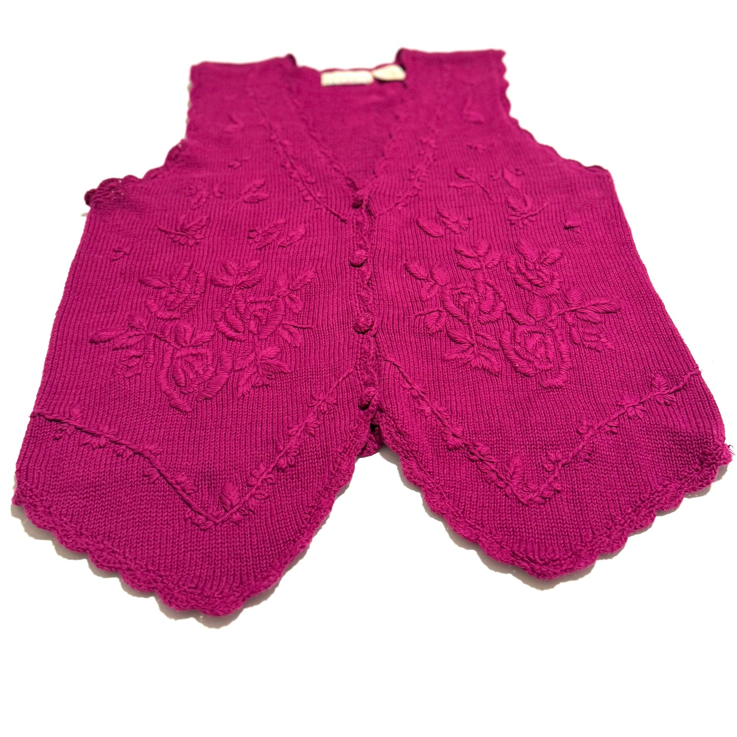 Vintage Country Romance, Floral Embroidered Vest