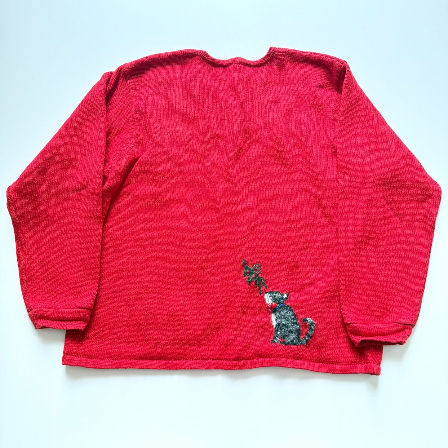 Vintage Rainbow Bridge, Christmas Cat Sweater