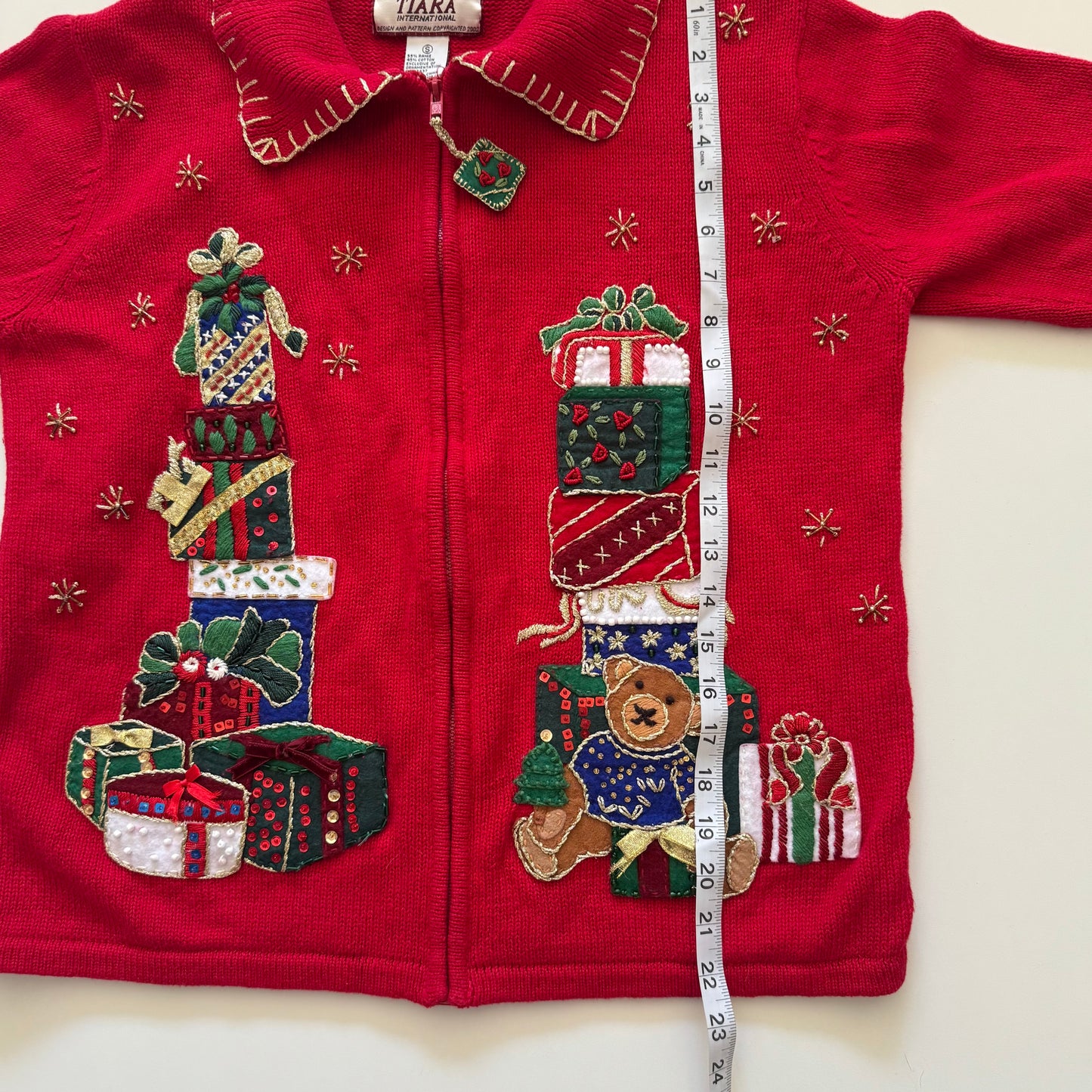 Vintage Tiara, Christmas Cardigan