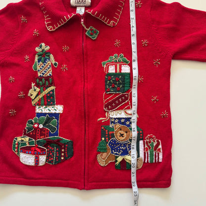 Vintage Tiara, Christmas Cardigan