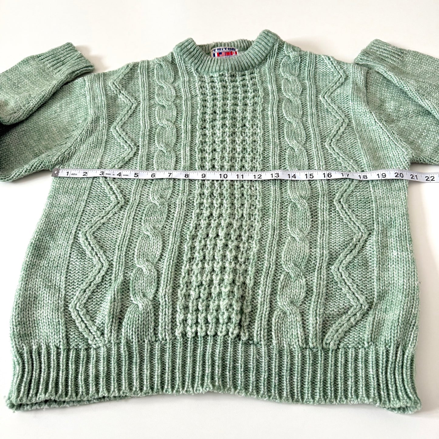 Vintage Triton, Green Sweater