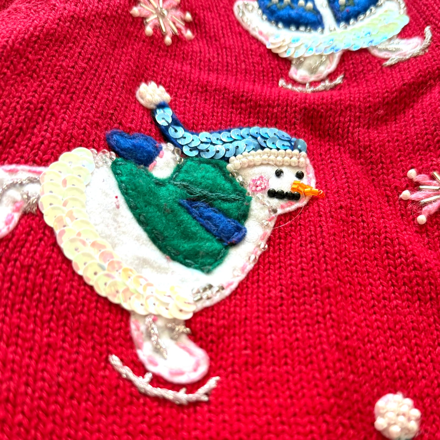 Vintage Tiara, Snowman Cardigan