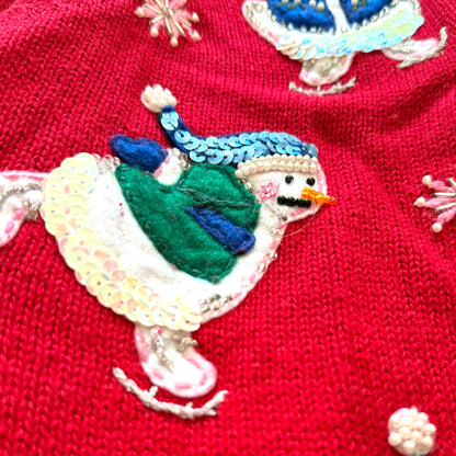Vintage Tiara, Snowman Cardigan