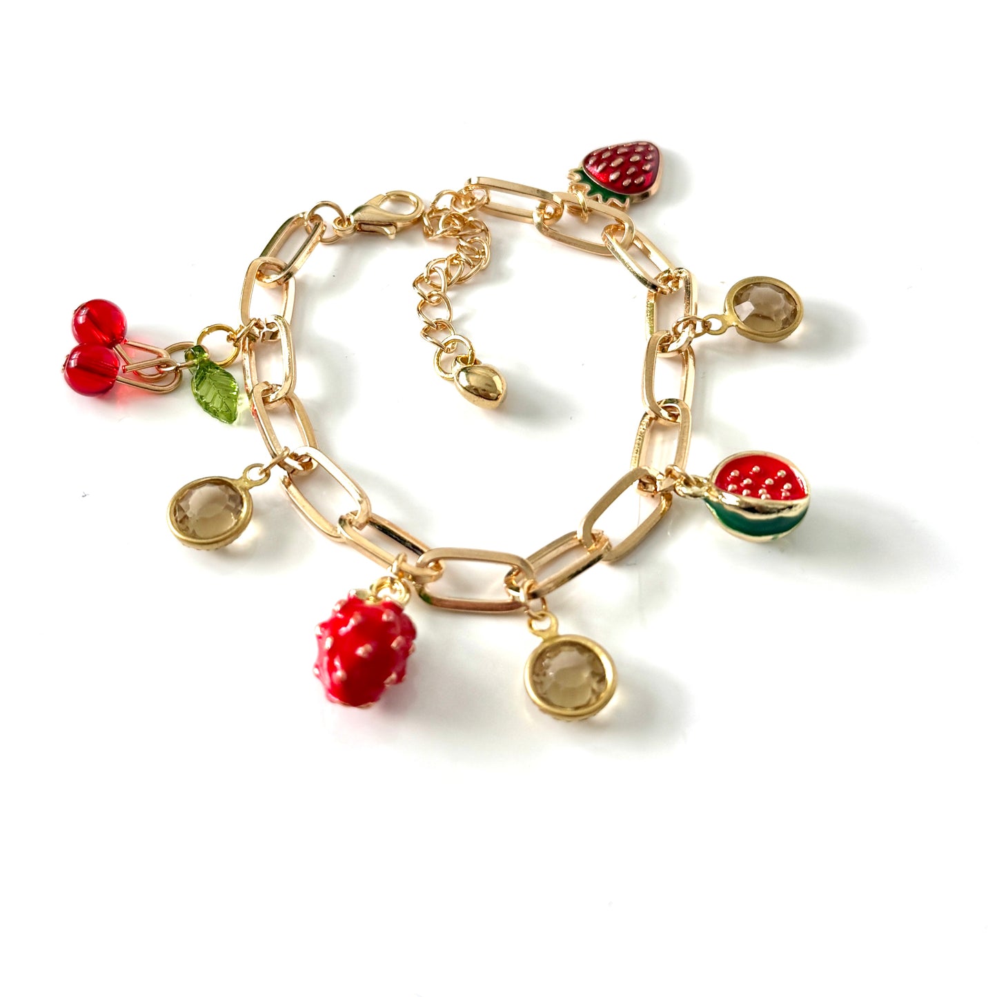 Handmade Fruit Y2K Style Charm Bracelet