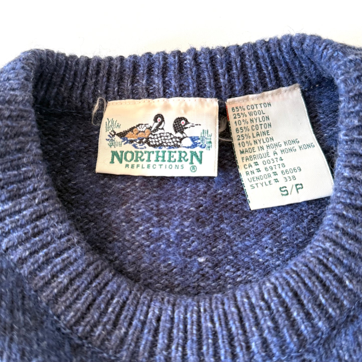 Vintage Northern Reflections, Wool Blend Floral Sweater
