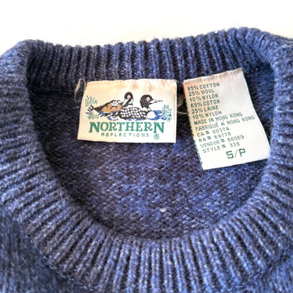 Vintage Northern Reflections, Wool Blend Floral Sweater