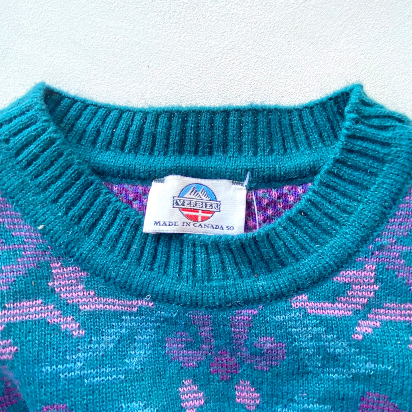 Vintage Verbier Wool Blend Sweater