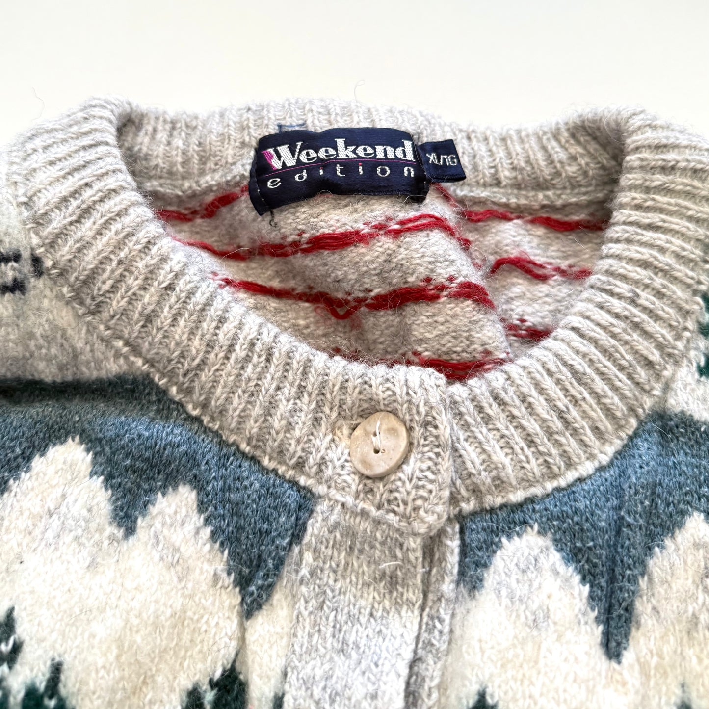 Vintage Weekend Edition, Wool Blend Winter Cardigan