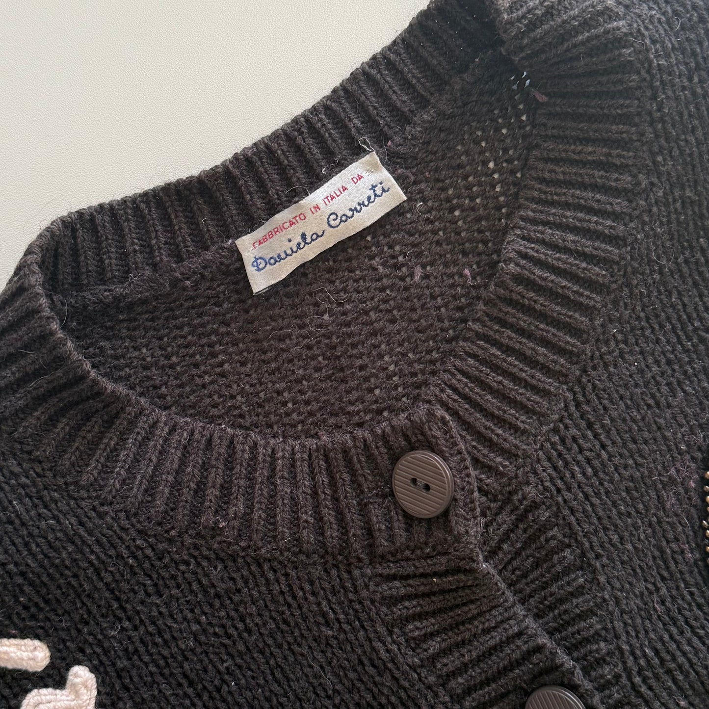 Vintage Italian Made, Safari Cardigan