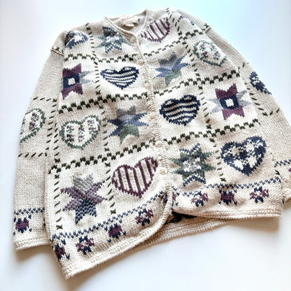Vintage Woolrich, Hearts & Patchwork Cardigan