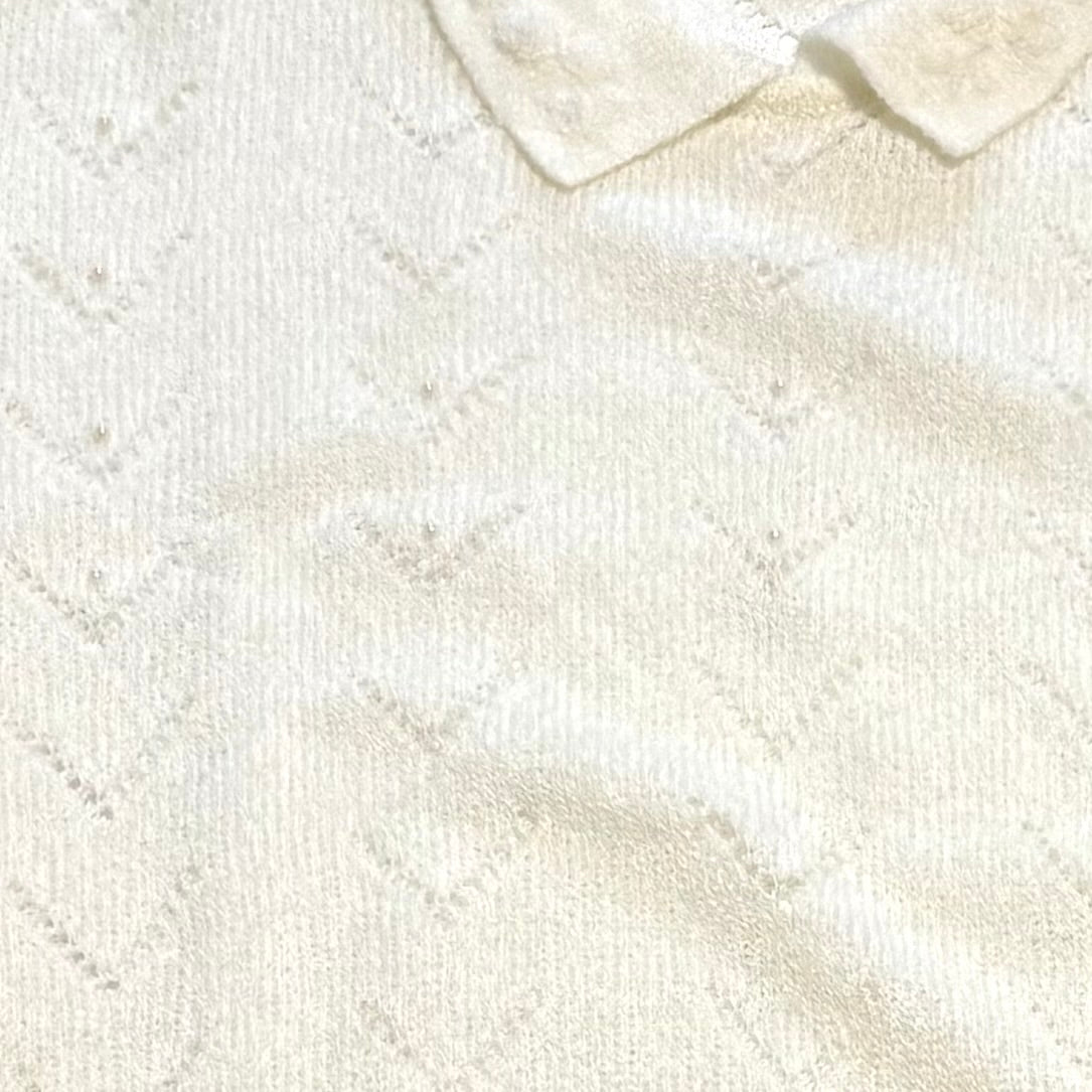 Vintage Lady Dame Plus, Collared White Short Sleeve Shirt