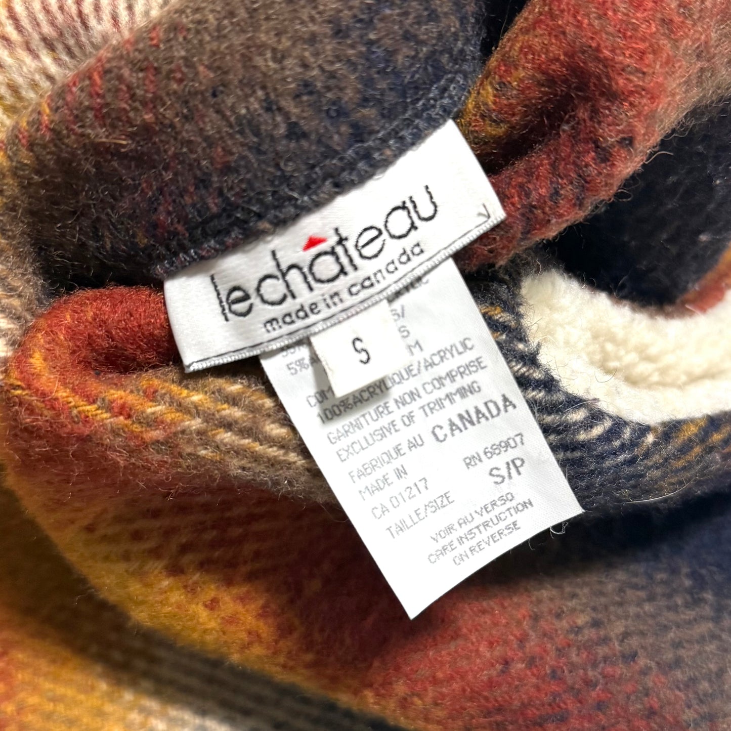 Vintage Le Chateau, Wool Blend Plaid Vest