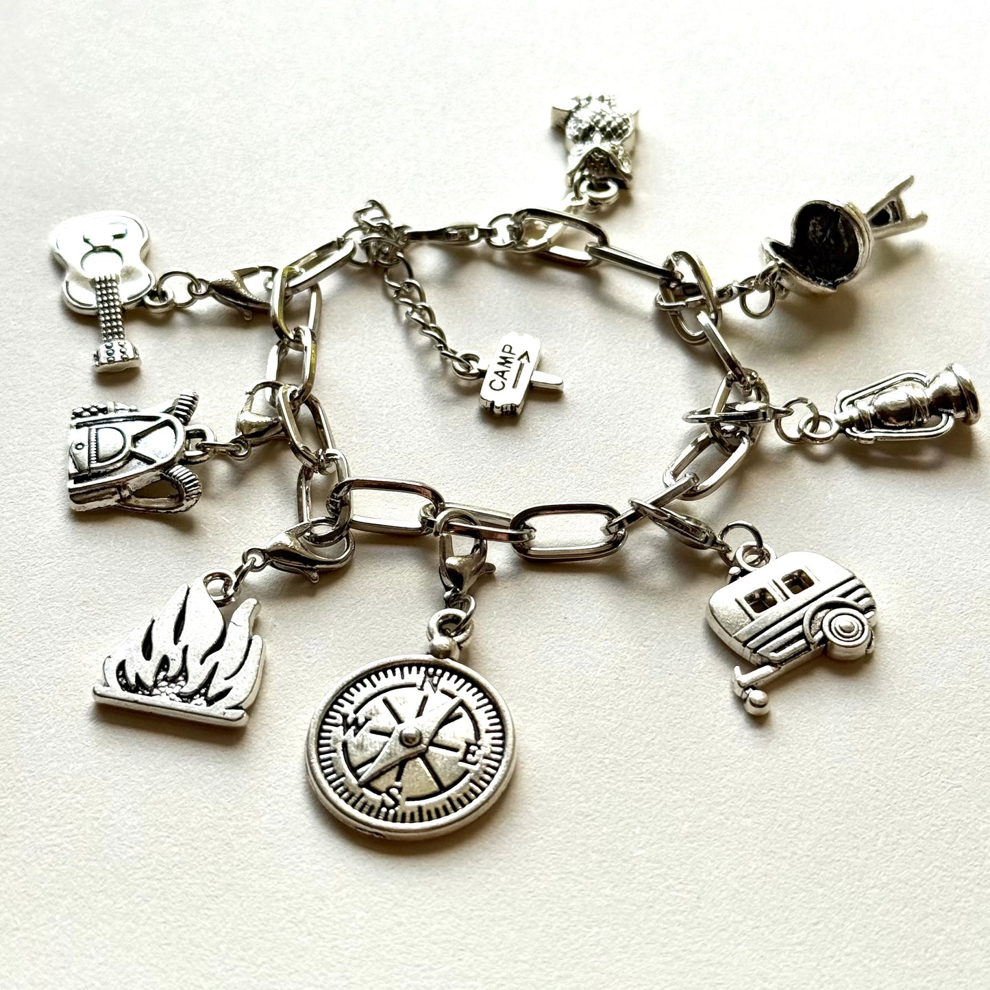 Handmade Y2K Style Camping Charm Bracelet