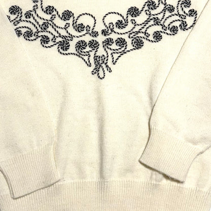 Vintage Tricots Excelsior Knits, Swirl Patterned Sweater
