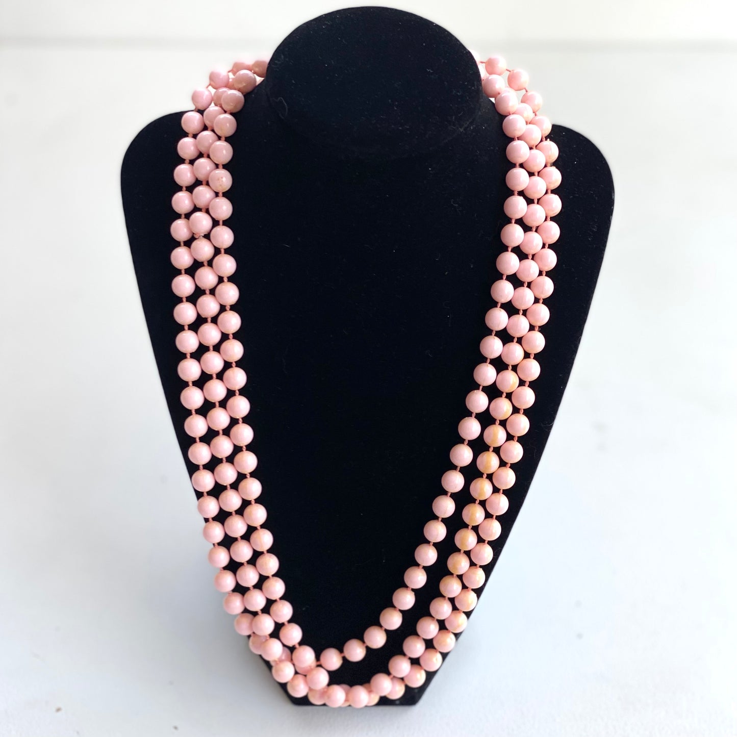 Pink Vintage Beaded Necklace