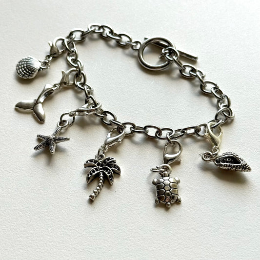 Handmade Y2K Style Sea Charm Bracelet