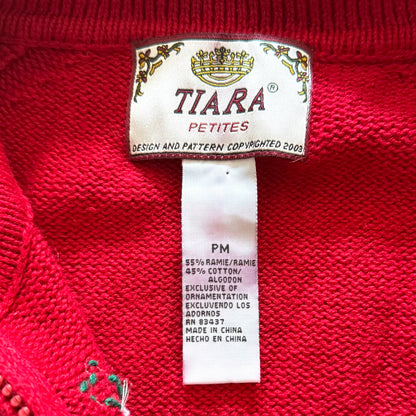 Vintage Tiara, Snowman Cardigan