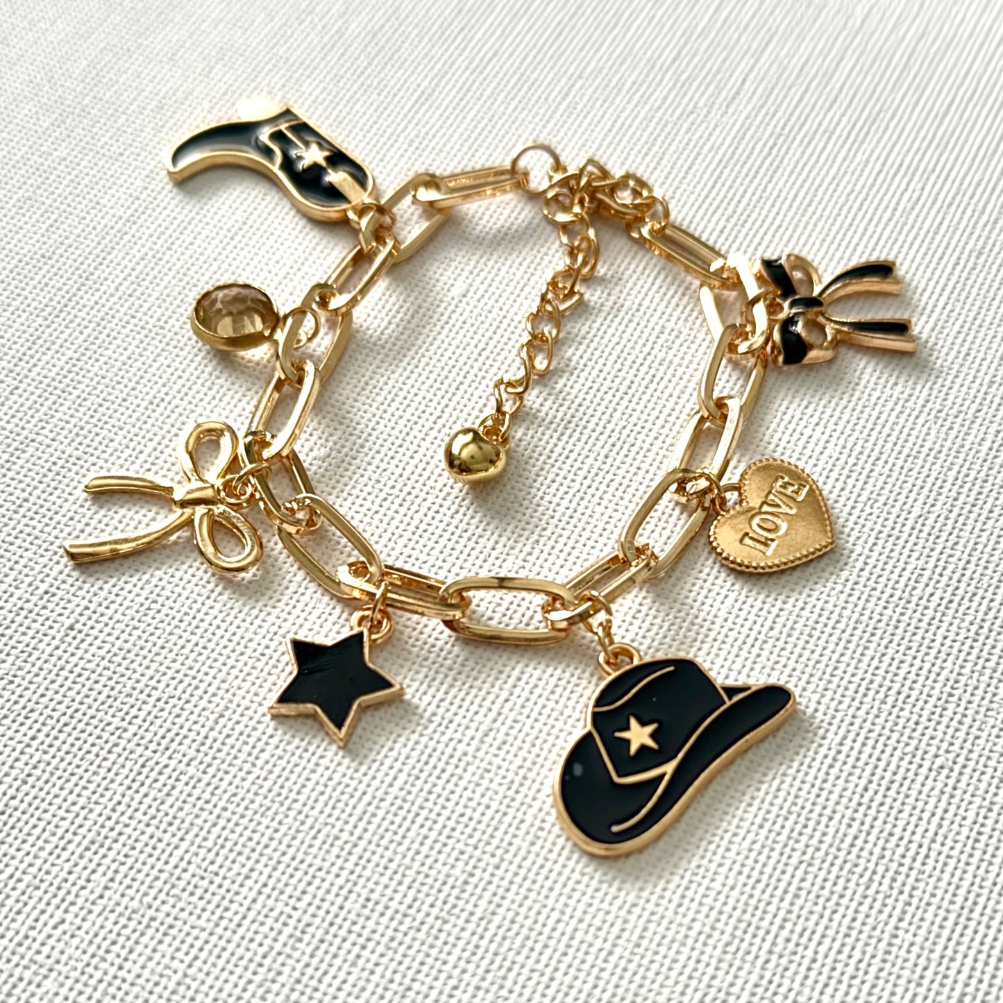 Handmade Y2K Charm Bracelet Cowgirl Style