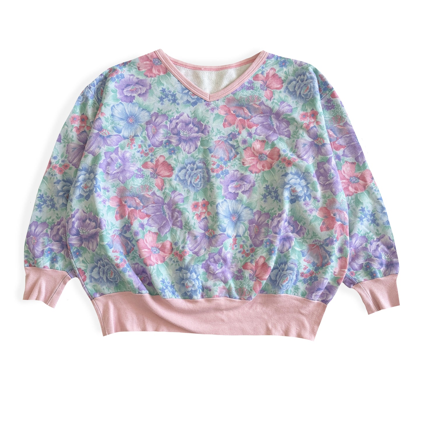 Vintage Pastel Floral Sweatshirt