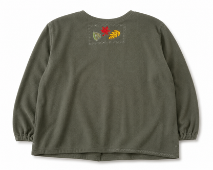 Vintage Essentials, Autumn Pumpkin Button Up Sweater