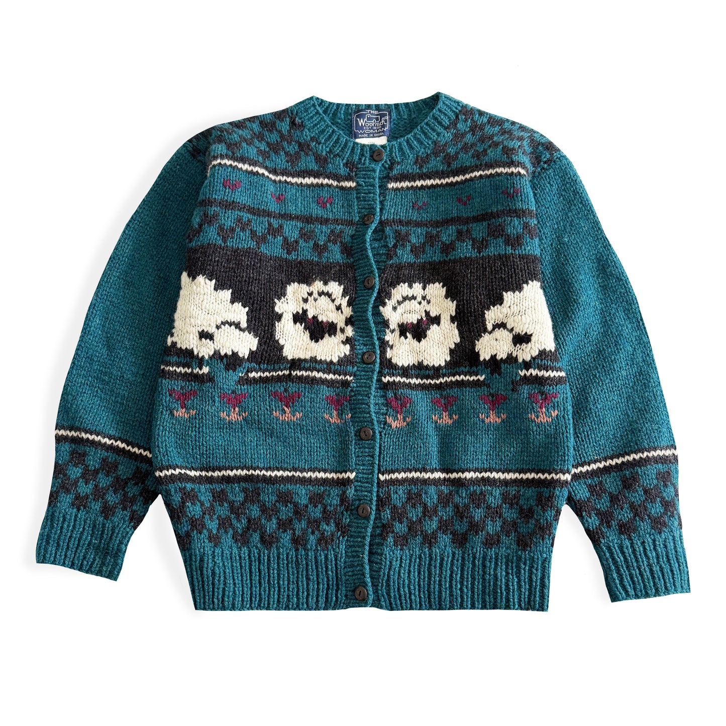 Vintage Woolrich, Sheep Cardigan