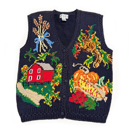 Vintage P'Galli, Autumn Harvest and Squirrel Vest