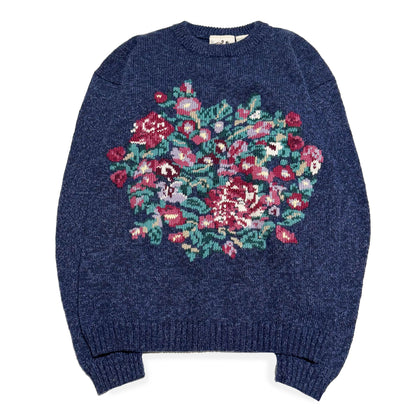 Vintage Northern Reflections, Wool Blend Floral Sweater