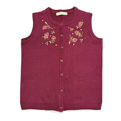 Vintage Penmans, Embroidered Sleeveless Knit Vest