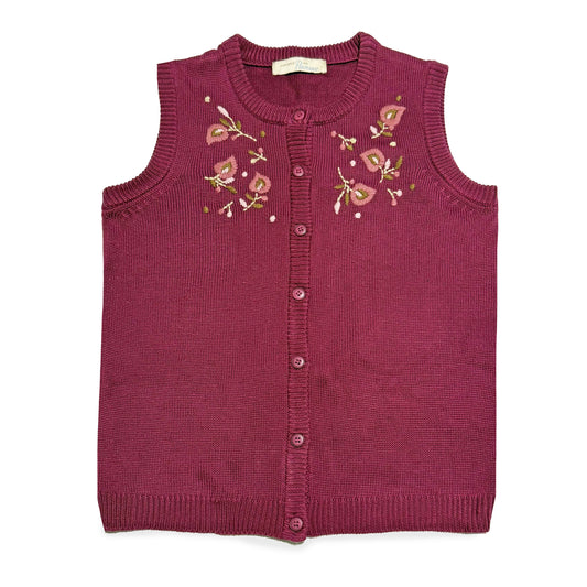 Vintage Penmans, Embroidered Sleeveless Knit Vest