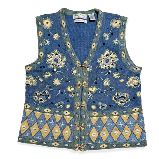 Vintage Northern Isles, Hand Embroidered Vest