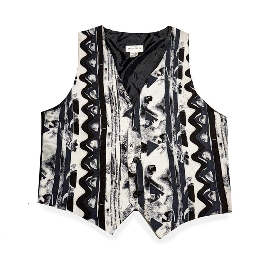 Secondhand Montello, Monochromatic Abstract Vest