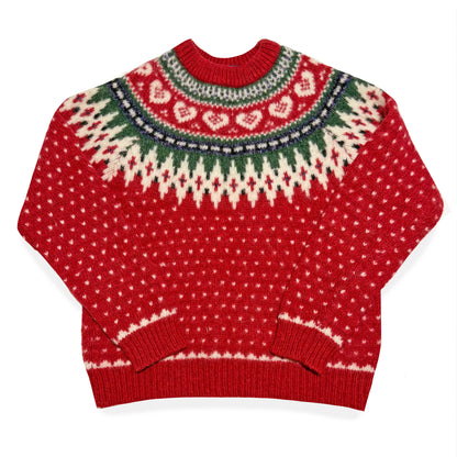 Vintage Woolrich, Wool Blend Heart Sweater