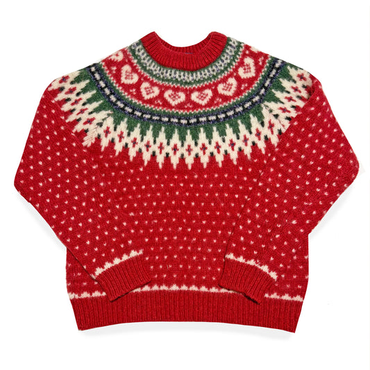 Vintage Woolrich, Wool Blend Heart Sweater
