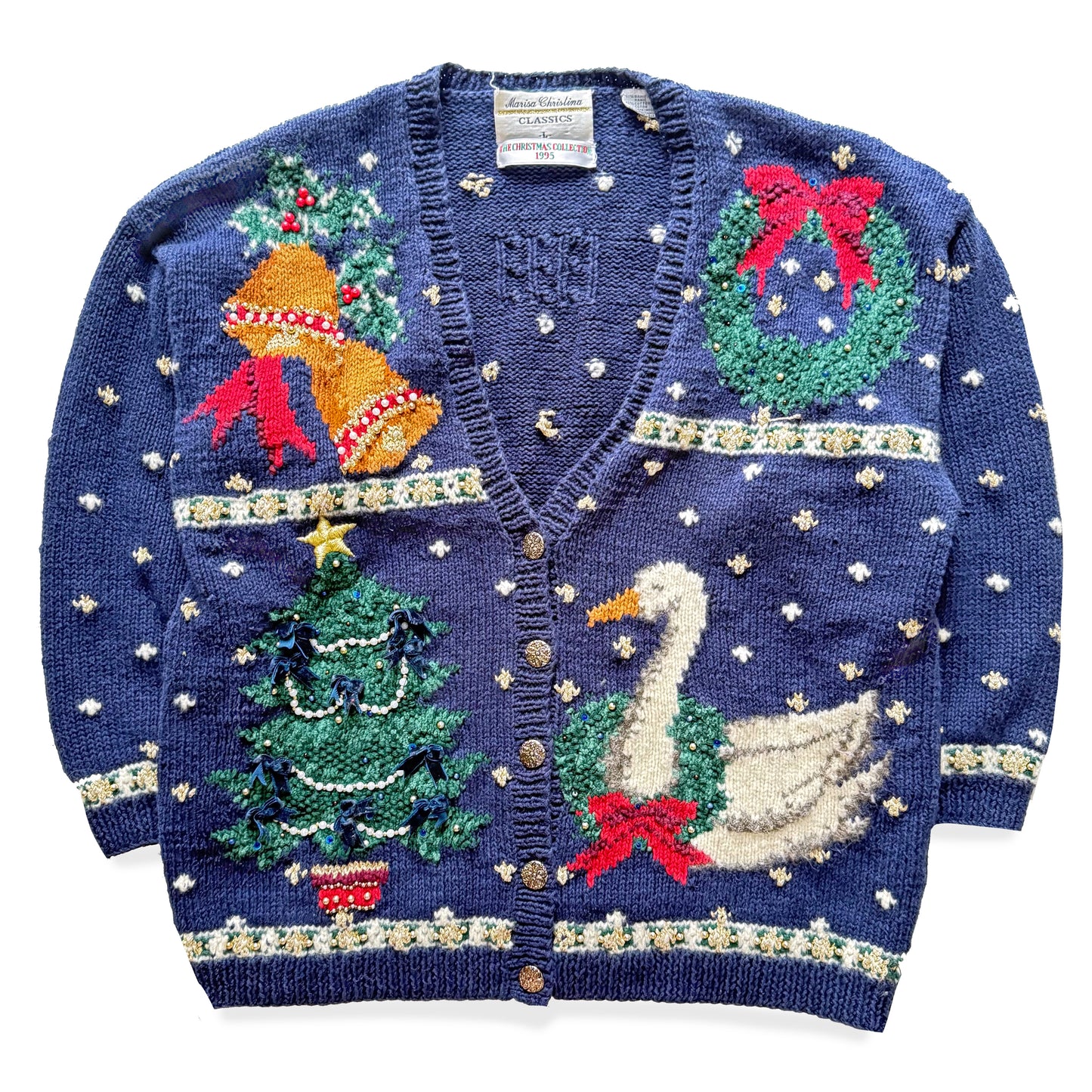 Vintage Marisa Christina, 90's Christmas Cardigan