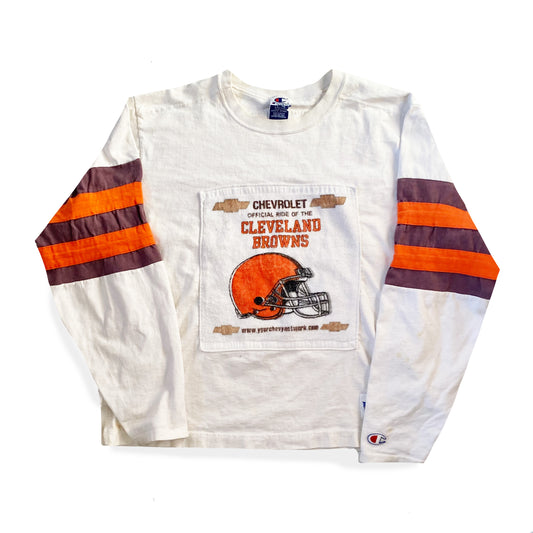 Reworked Champion, Cleveland Browns Secondhand Long Sleeve Shirt