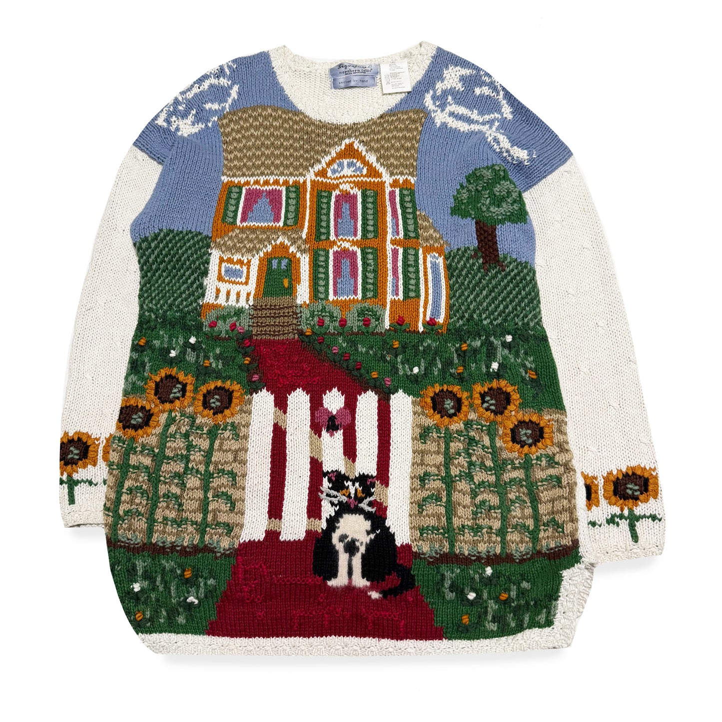 Vintage Signatures by Northern Isles, Cat & Sunflowers Sweater