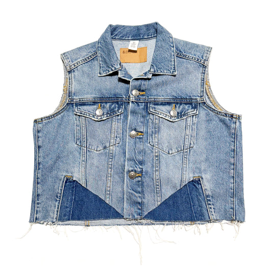 Secondhand Altered Denim Vest