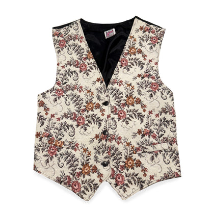 Vintage Fast Turn, Floral Tapestry Vest