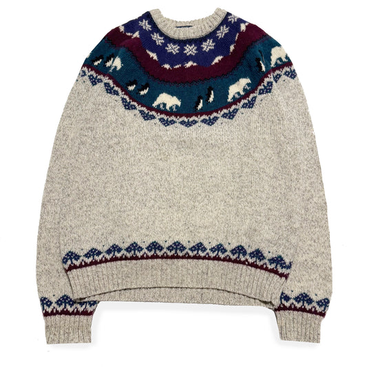 Vintage Woolrich, Polarbear & Penguin Wool Blend Sweater