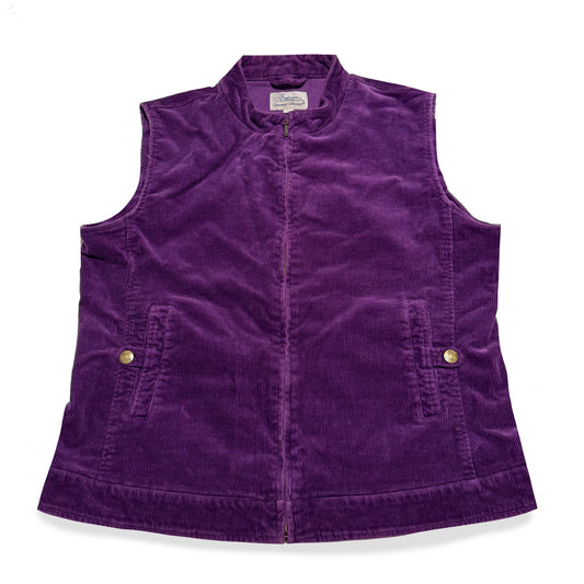 Vintage Tradition Country Collection, Corduroy Purple Vest