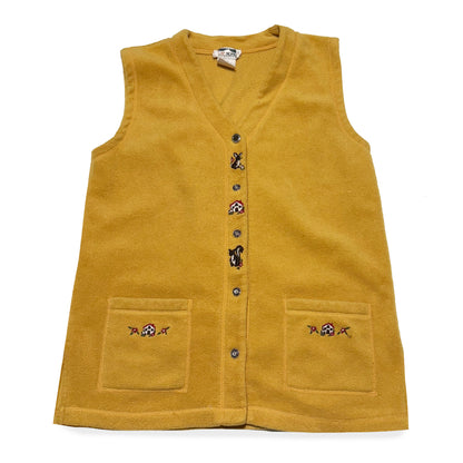 Vintage Cap Nord, Bunny, Squirrel, and Mushroom Vest