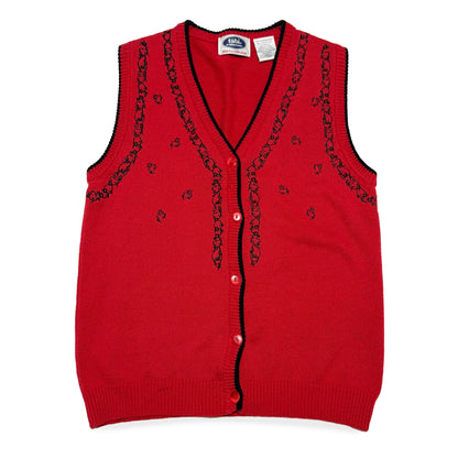 Vintage Tabi, Red Holiday Vest