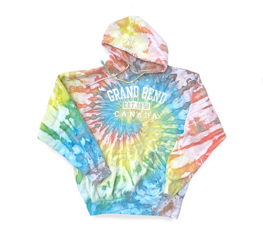 Secondhand Grand Bend, Tie Dye Hoodie - L