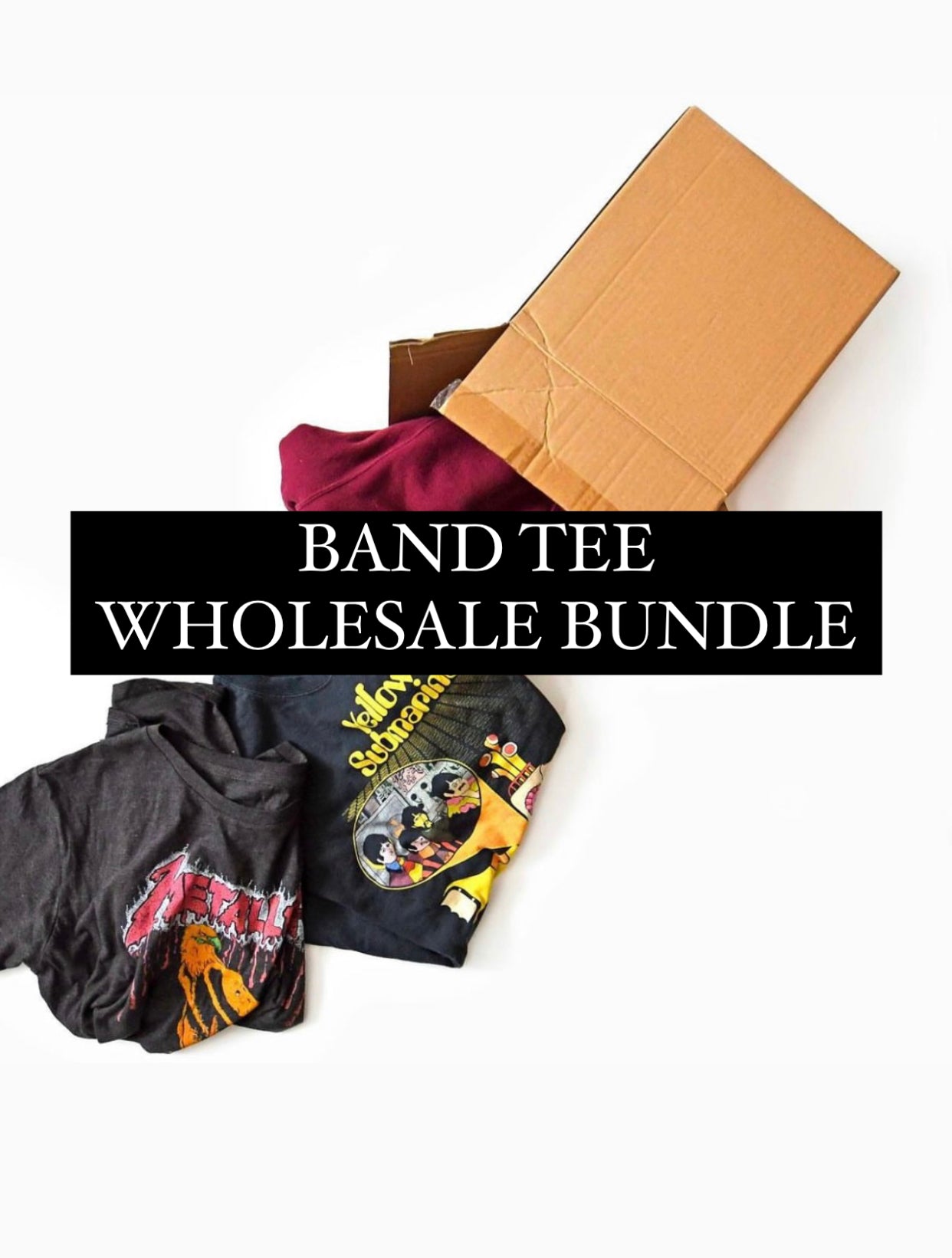 Wholesale (Second Hand) Band T-Shirts Bundle